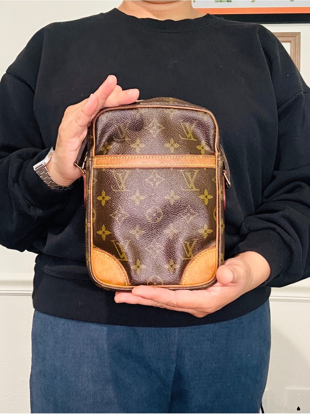 LOUIS VUITTON Danube crossbody bag with dustbag and COA